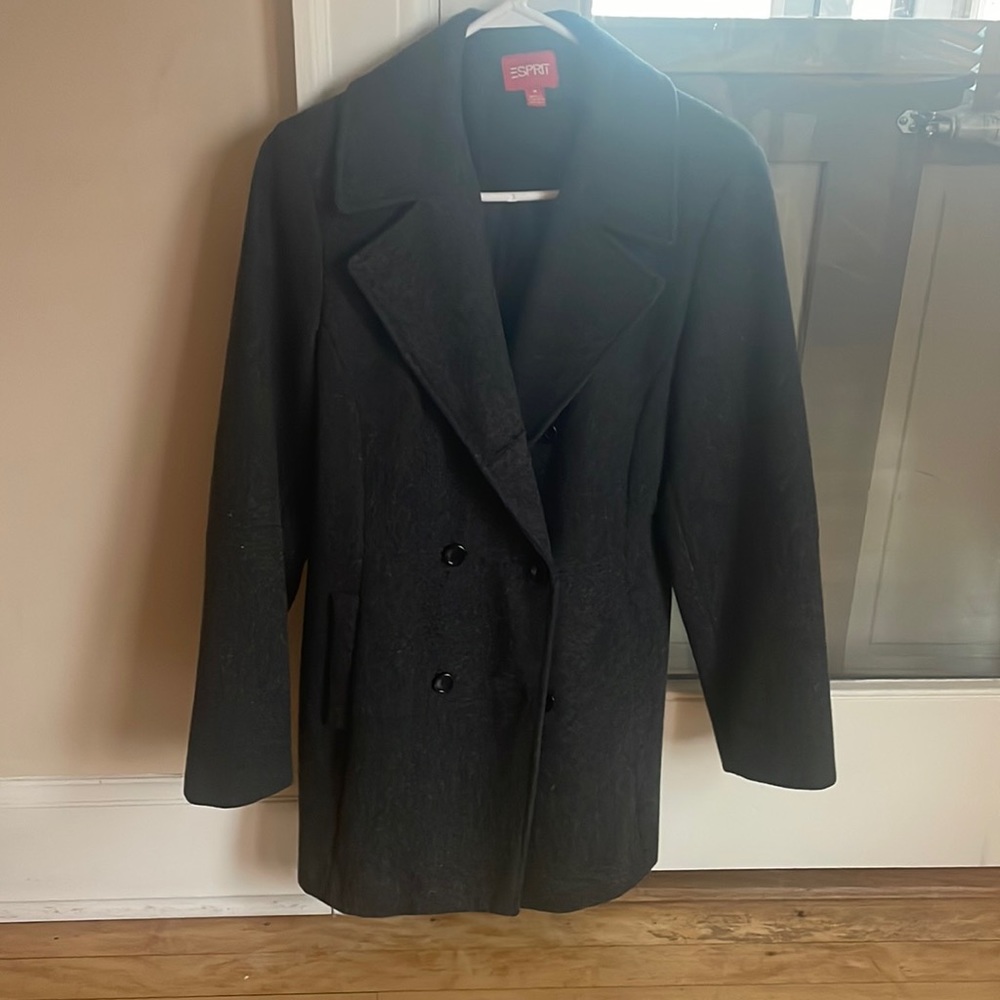 Esprit pea coat, grey.